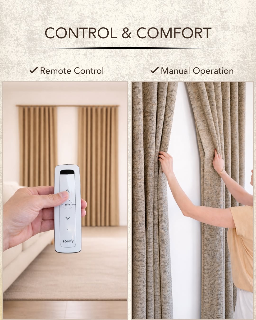 Motorized Curtain Blinds